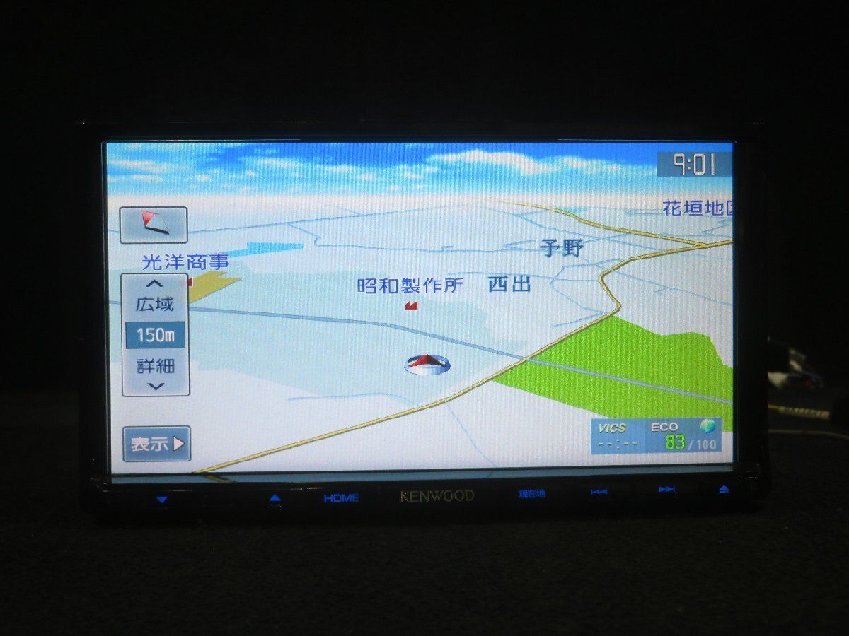 KENWOOD [MDV-D403] 地図データ 2015年 メモリーナビ 彩速ナビ CD DVD Bluetooth ◇取外 MG22S◇  /No