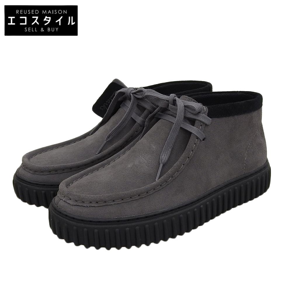 Clarks クラークス ♥ トーヒルハイ スウェードブーツ メンズ ダークグレー 7G 7G UK