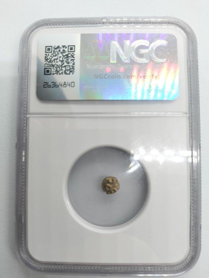 NGC AU 58 インド マイソール ファナム金貨(1638-1812)351 NGC AU 58 インド マイソール ファナム金貨 (1638-1812