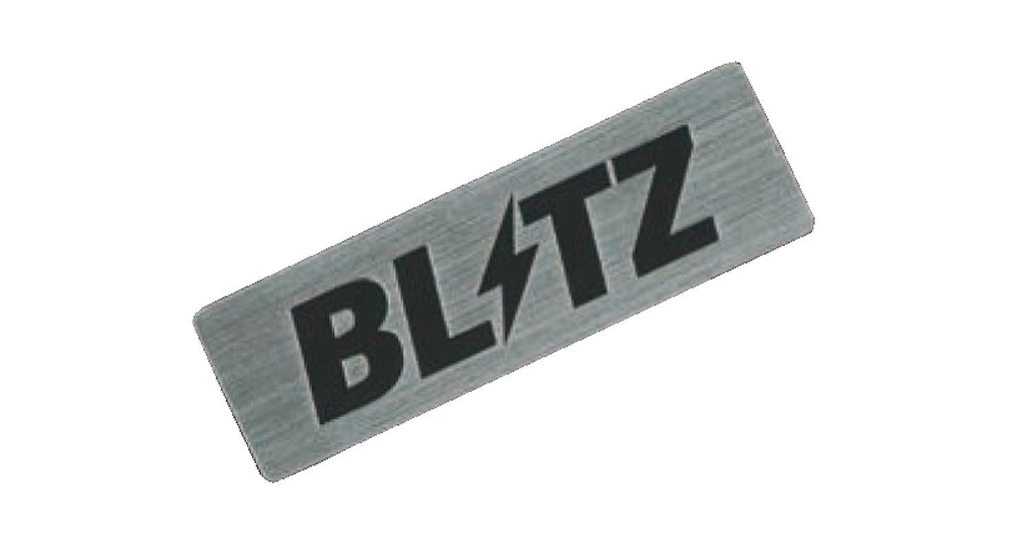 数量限定】18933 W:90mm アルミロゴプレート BLITZ(ブリッツ