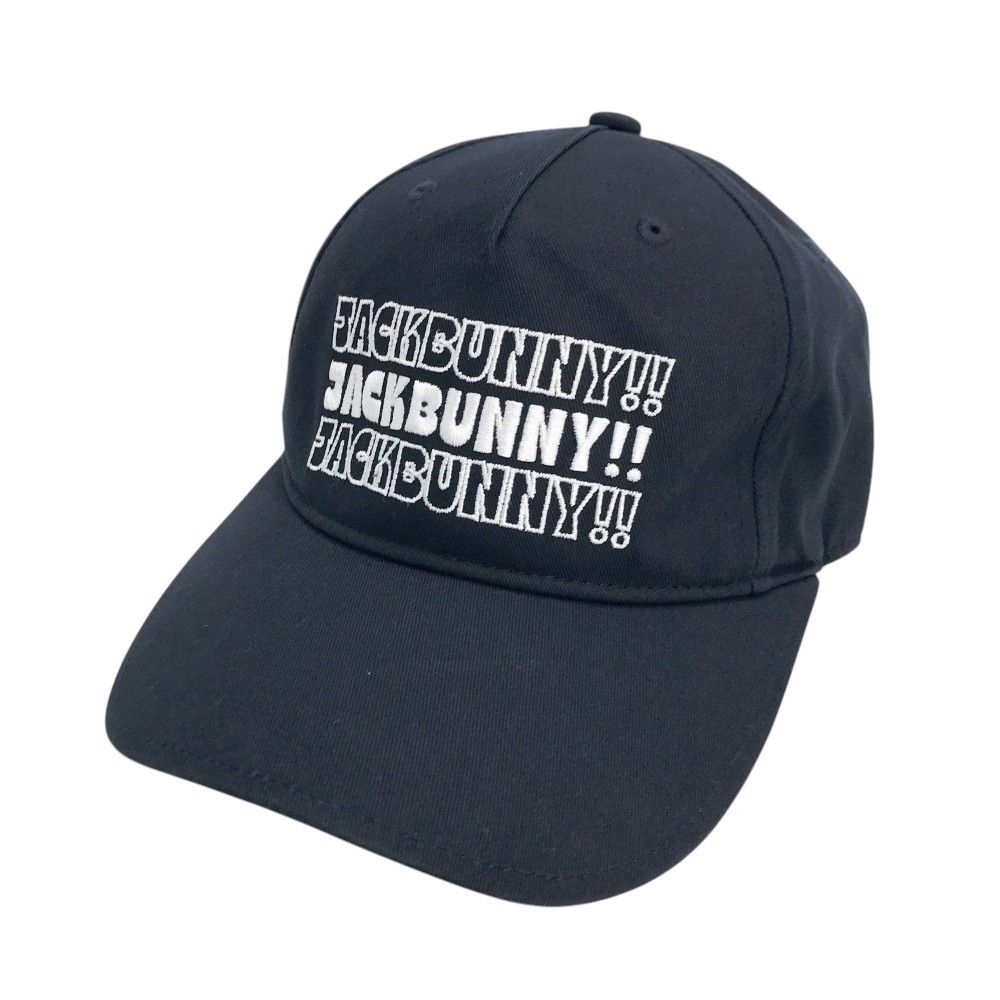ジャックバニー ゴルフキャップ【ネイビー】美品！ 美品ジャックバニー キャップ ネイビー×白 ロゴ刺しゅう