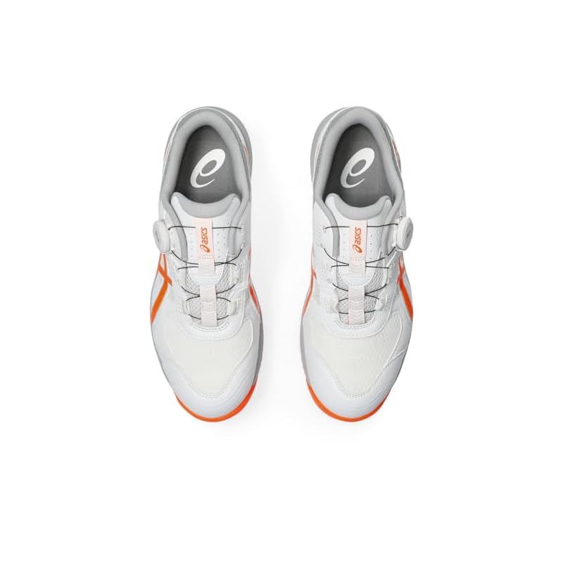 asics 安全靴 BOAシステム ホワイト/オレンジ ウィンジョブ® CP219 BOA® 2E相当 | ホワイト×ショッキング