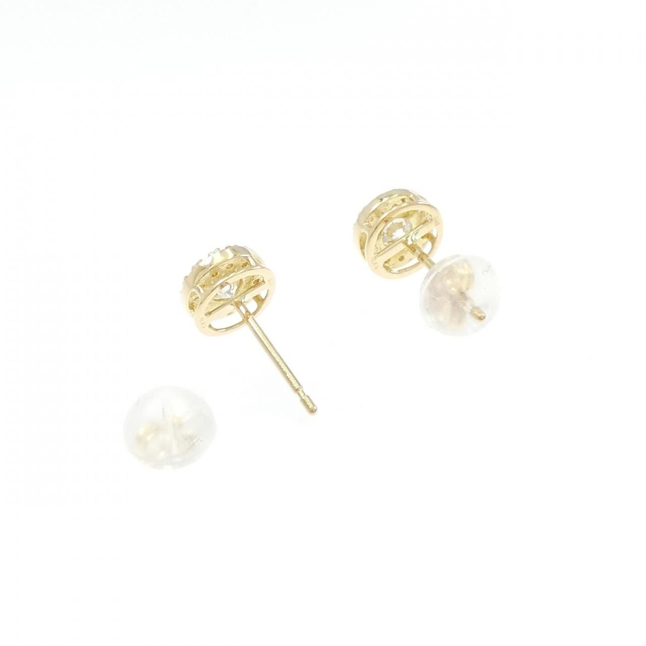 リメイク】K18YG ダイヤモンド ピアス 0.30CT K18 0．25ctダイヤピアス  