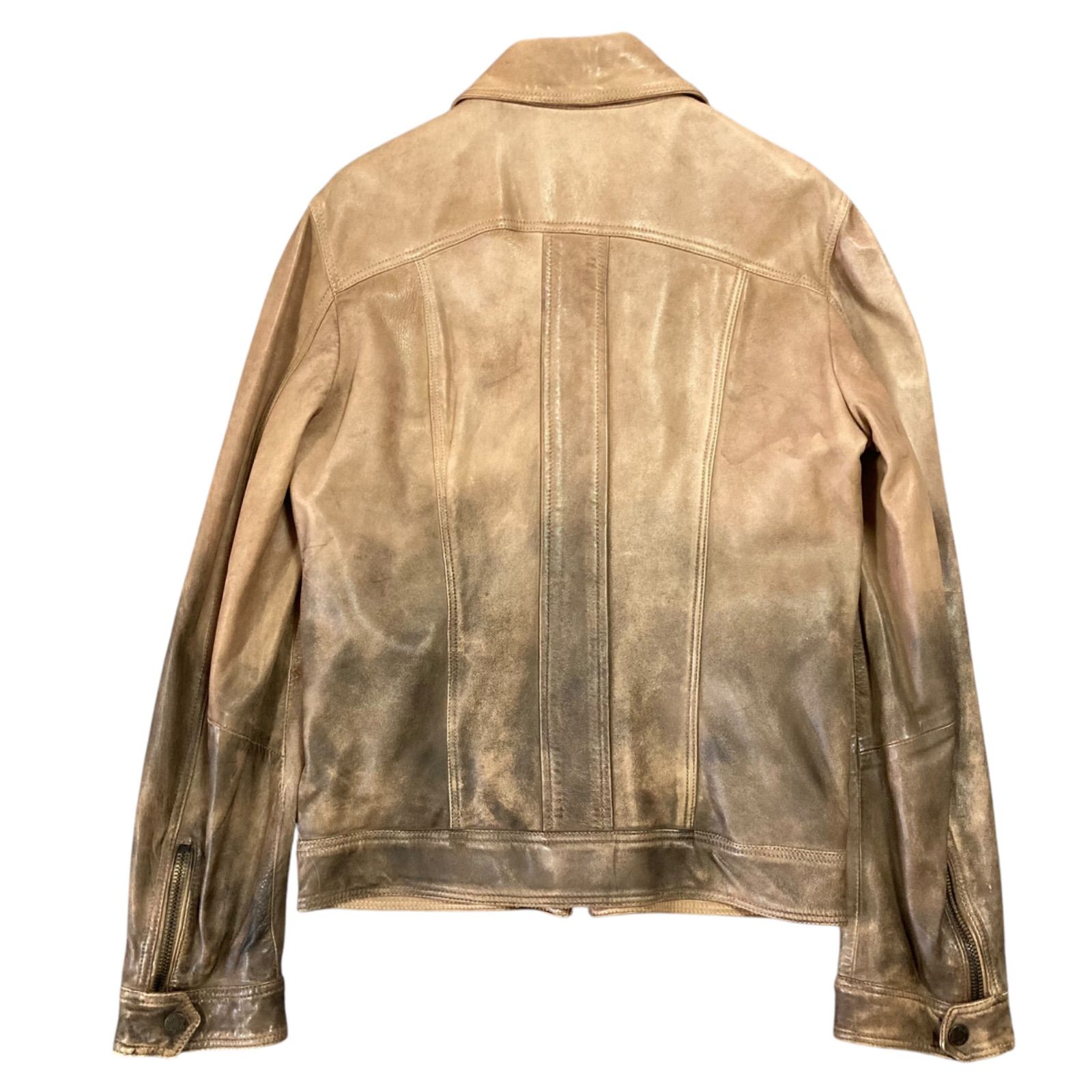 DOLCE & GABBANA ラムレザージャケット　美品 Yahoo!オークション - 定価50万【極美品 XLサイズ