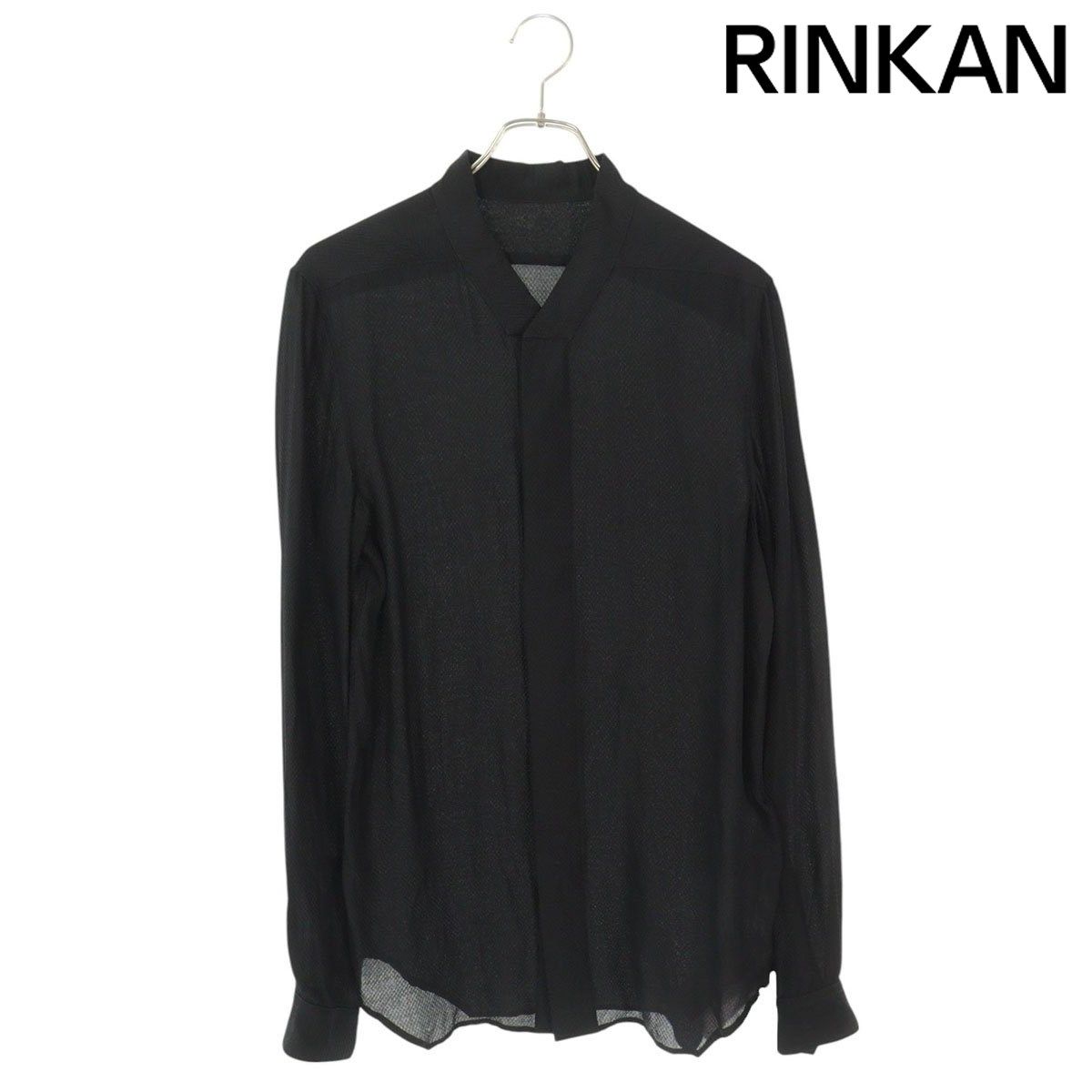 リックオウエンス 24SS RU01D3290-CQ スナップカラーファン長袖シャツ  