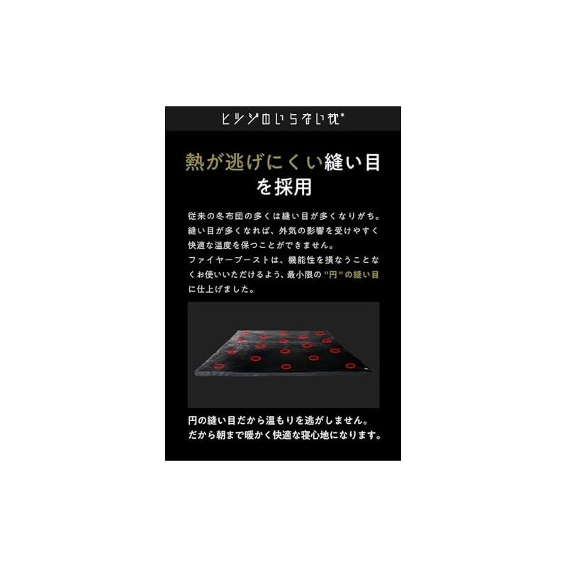 ヒツジのいらないかけ布団 -ファイヤーブースト- シングル ブラック