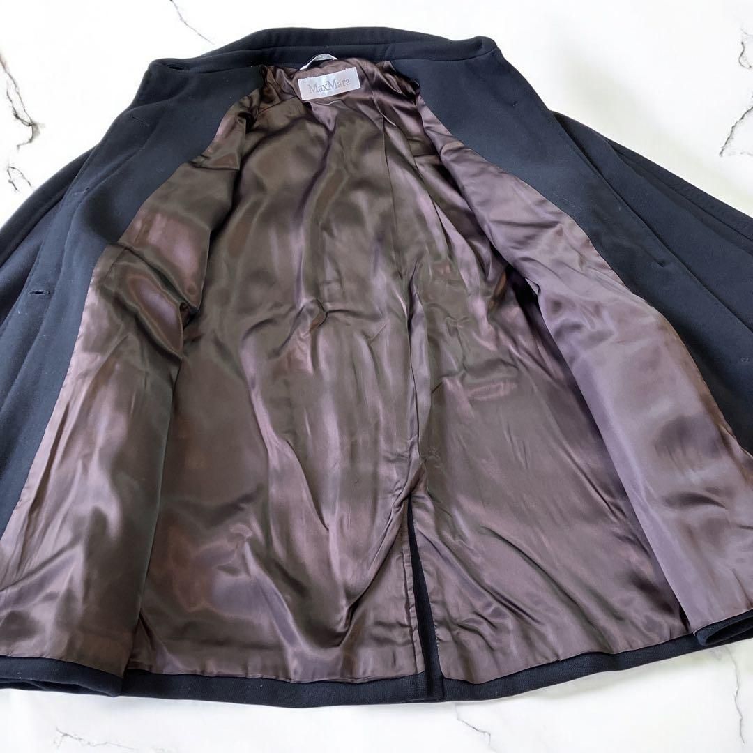 マックスマーラ Max Mara ステン コート バルマカーン L 紺色 SIROKUMA-CORPORATION_COM