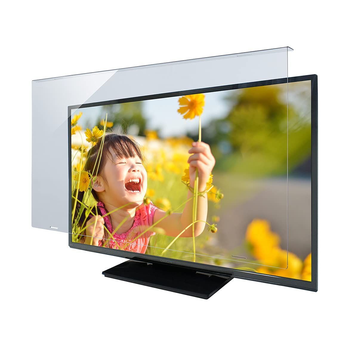 T32-B2 テレビガード 対応 32型 32インチ 固定ベルト付 クリアタイプ 液晶テレビ保護パネル