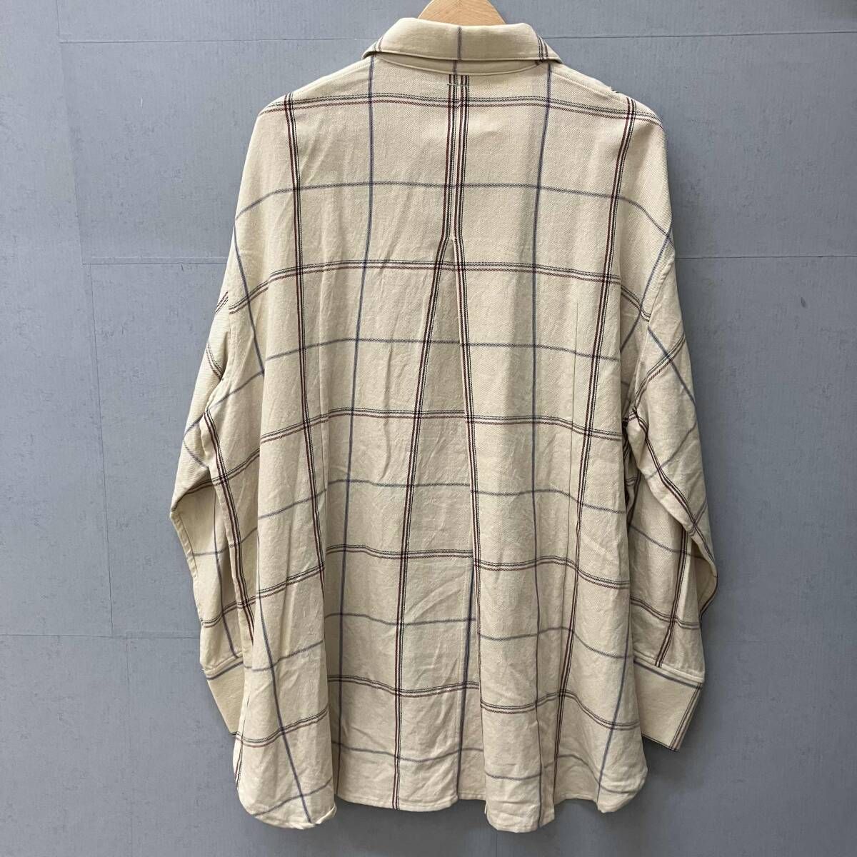トップス SHINYA KOZUKA 22AW HIS SHIRT ECRU S SHINYA KOZUKA シンヤコズカ 2202SK47 HIS SHIRT WOOL COTTON