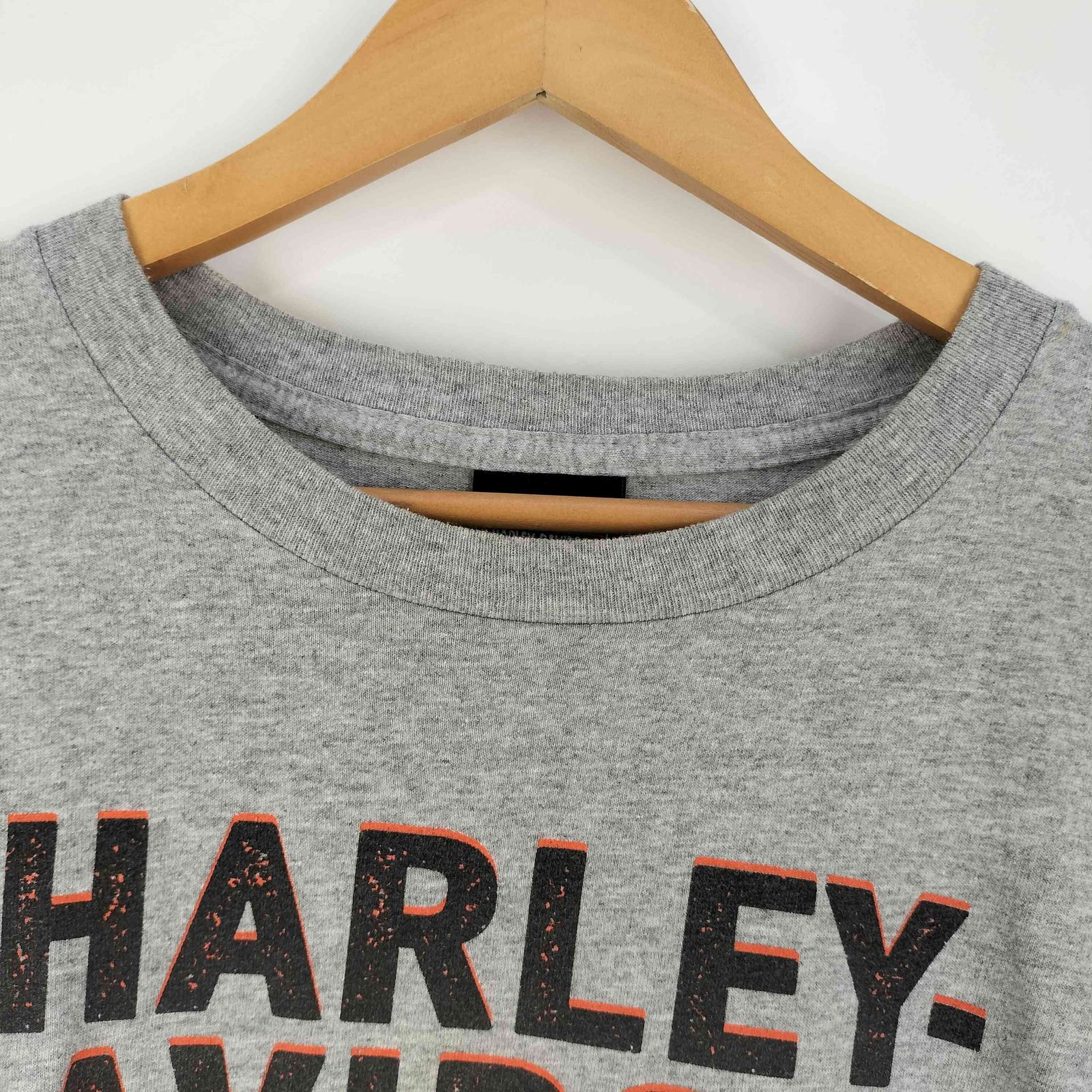 Harley-Davidson 両面プリントノースリーブTシャツ USA製 Harley-Davidson ハーレーダビッドソン ロゴプリント