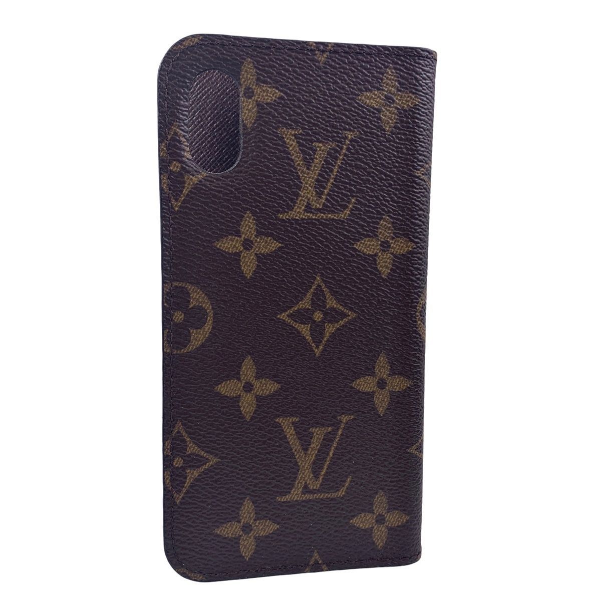 【正規品】LOUIS VUITTON iPhone フォリオモノグラム X/Xs LOUIS VUITTON ルイヴィトン M63446 モノグラムエクリプス