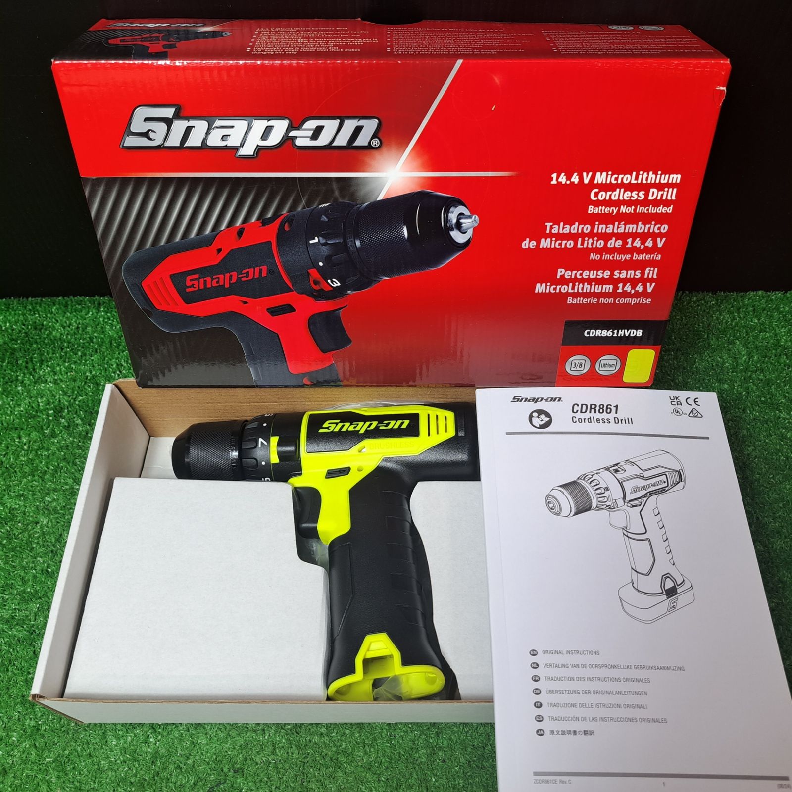 スナップオン|Snap-on 14.4V マイクロリチウム コードレスドリルドライバー CDR861HVDB イエロー 本体のみ 岩槻店