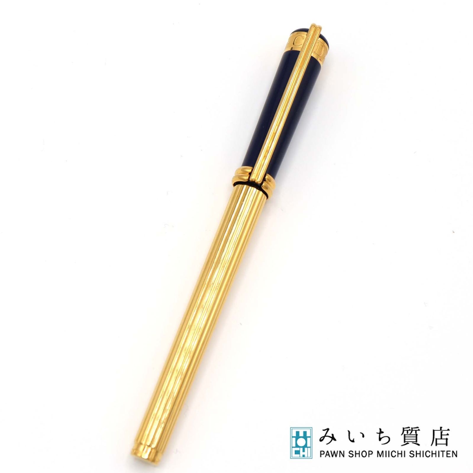 Christian Dior ディオール ボールペン CD ネイビー ゴールド 文房具 筆記用具 筆記未 M3806