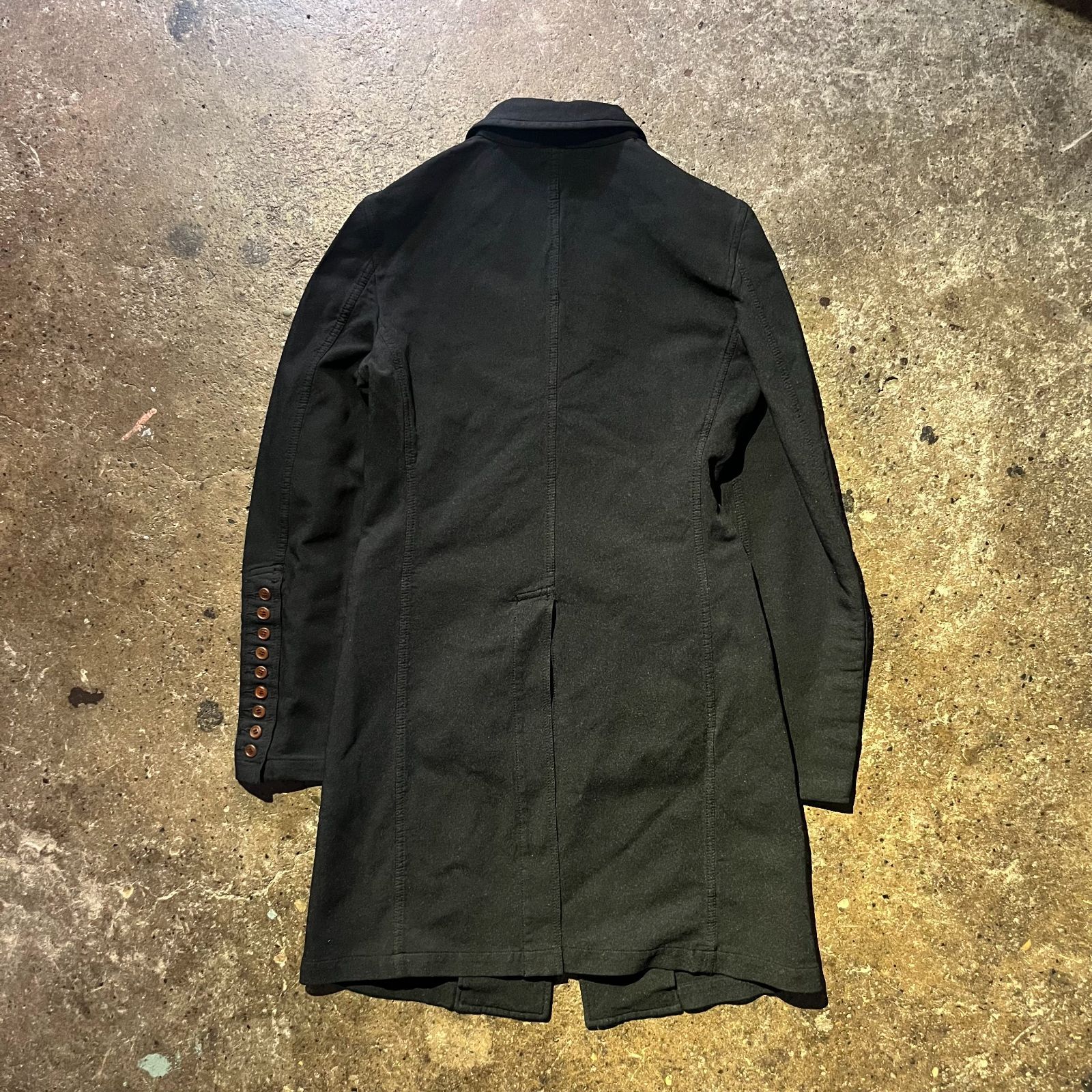 COMME des GARCONS HOMME PLUS 12aw ポリ縮ロングジャケット 多ボタン 