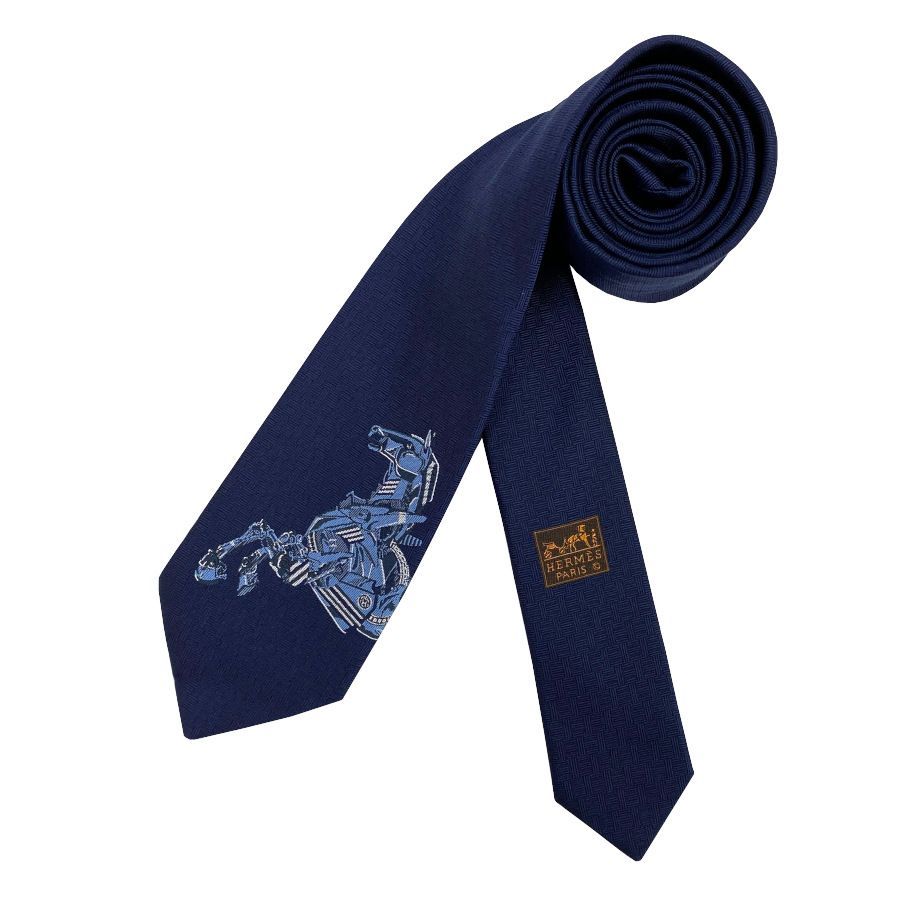 新品】 エルメス HERMES ネクタイ シルクツイルタイ ヘヴィ