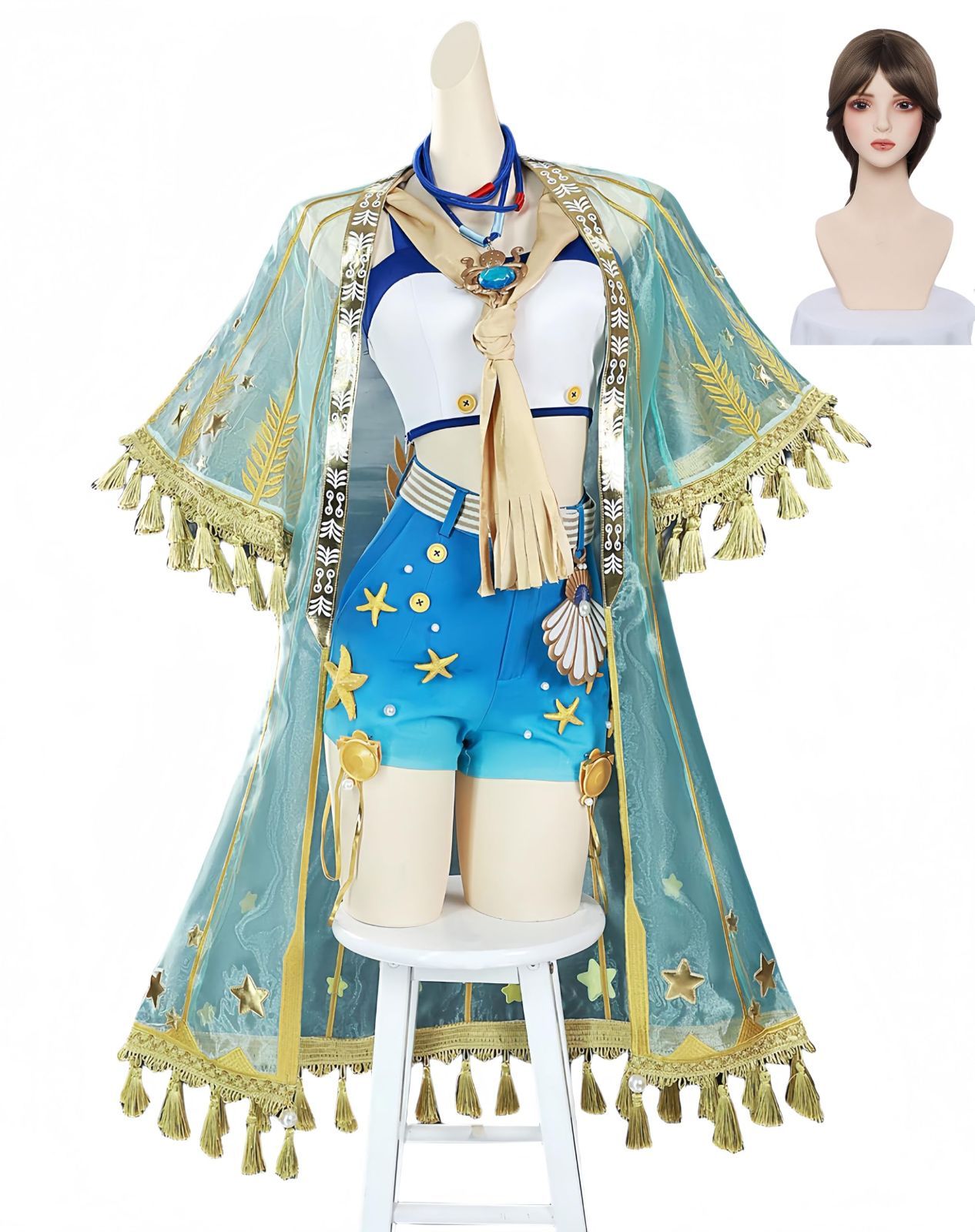 ♥ COSPURE 祭司 名誉首席 cosplay 第五人格 Identity V 全セット イベント仮装 コスチューム ウィッグ-アクセサリー付き コスプレ衣装 学 ハロウィン