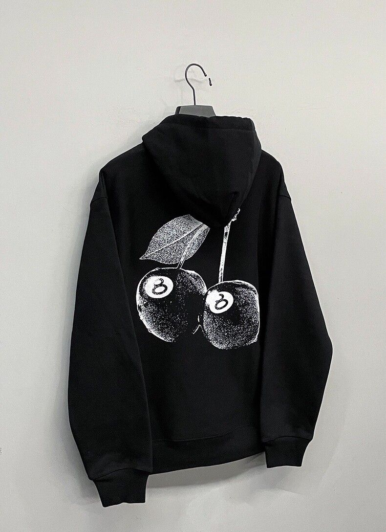 STUSSY ストゥーシー 24SS チェリー ブラック8 プリント プルオーバー 
