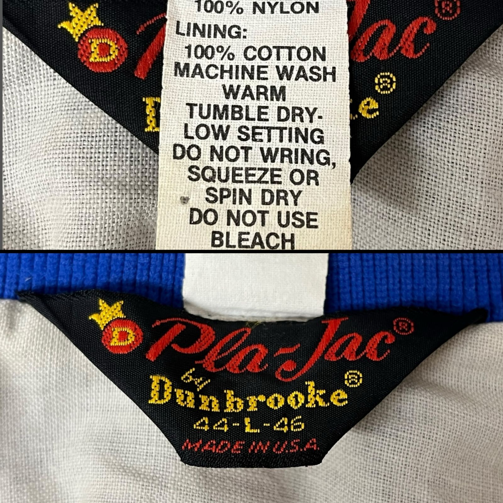 90s USA製 dunbrooke 企業物 ウエスタン ジャケットスタジャン 90s USA製 Dunbrooke 企業ロゴ 刺繍 デニムスタジャン メンズL