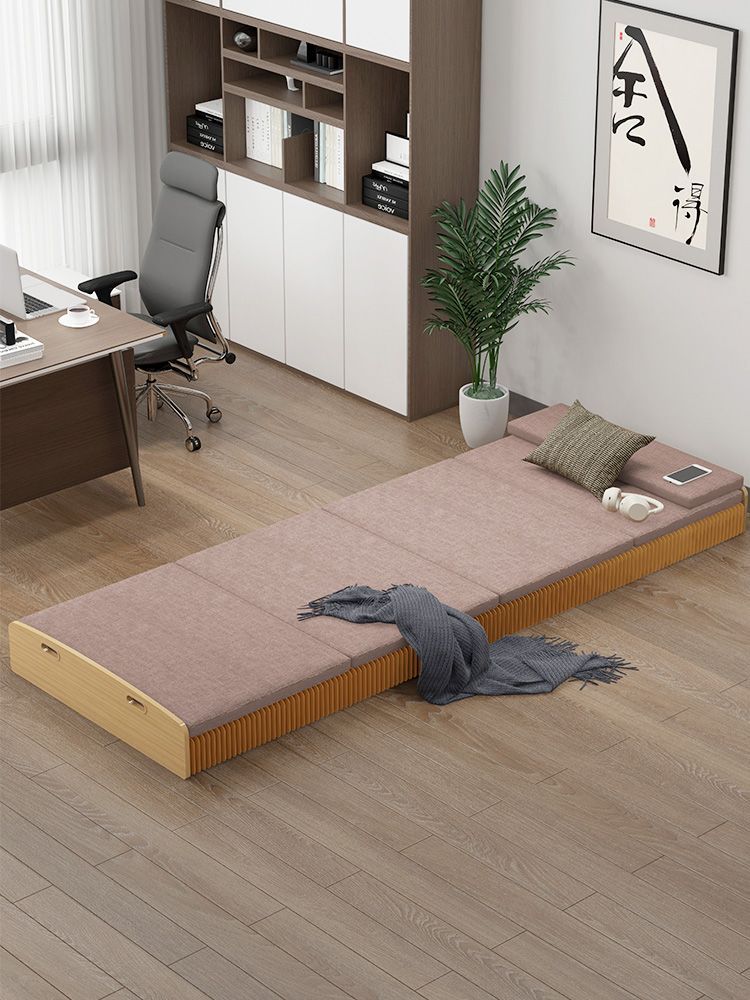 ペーパー折りたたみベッド 幅120㎝高さ23㎝ 組立不要 マットレス付き