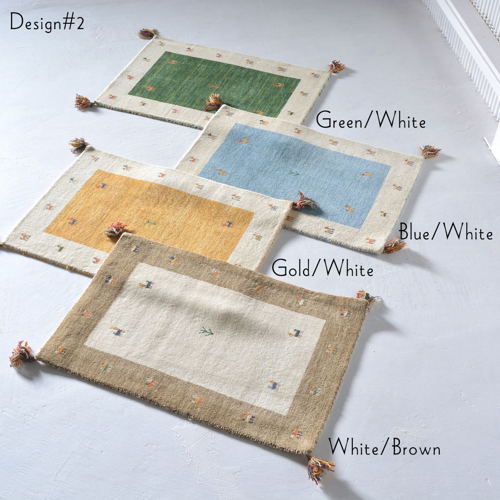 玄関マット 室内 おしゃれ ギャッベ ギャベ 70x120cm 2