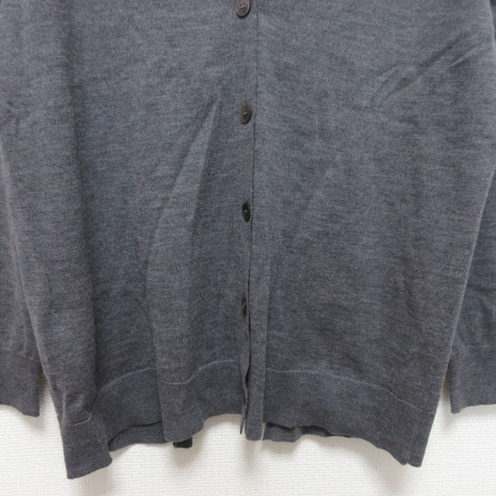 miumiu ミュウミュウ バックオープン Vネックカーディガン サイズ42 グレー レディース 古着 WWW_USTAUSTRALIA_COM_AU