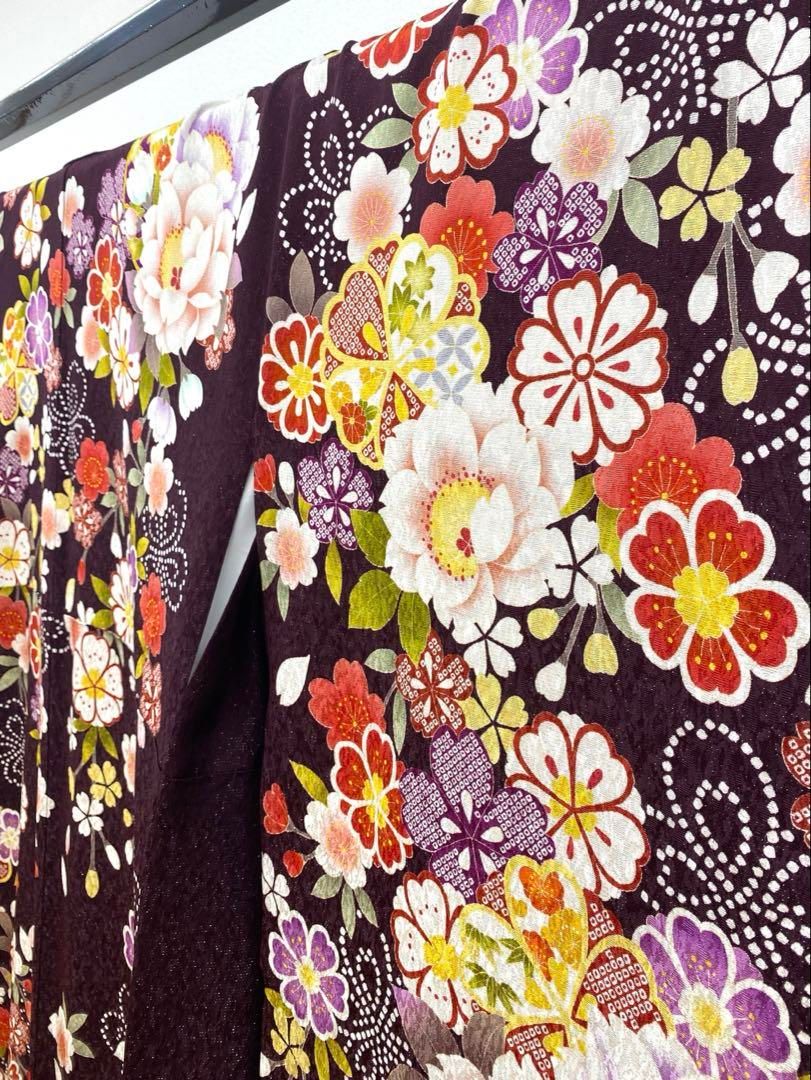 振袖 豪華 銀通し 金駒 紋意匠 桜 身丈163cm