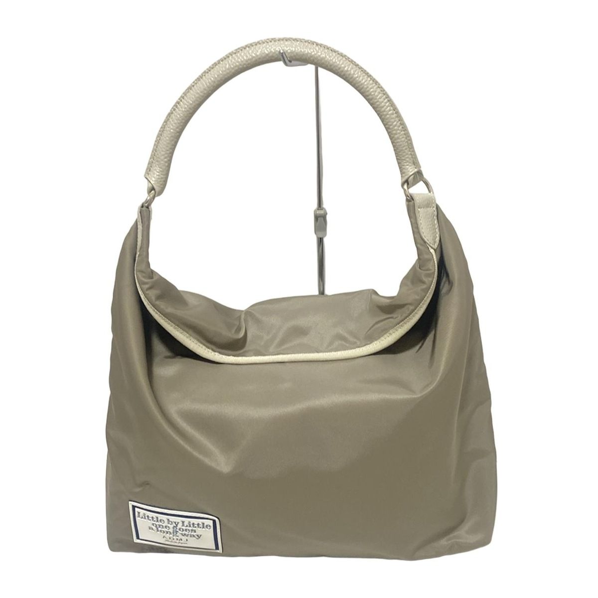 AccessoiresDeMademoiselle ADMJ アクセソワ ドゥ マドモワゼル ショルダーバッグ - グレーベージュ×ライトグレー レザー