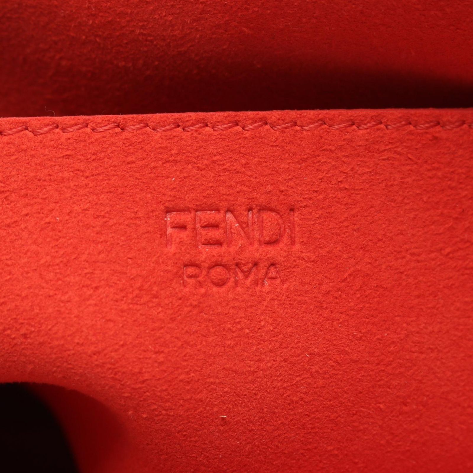 フェンディ FENDI ショルダーバッグ バゲット チェーン ミディ ズッカ 