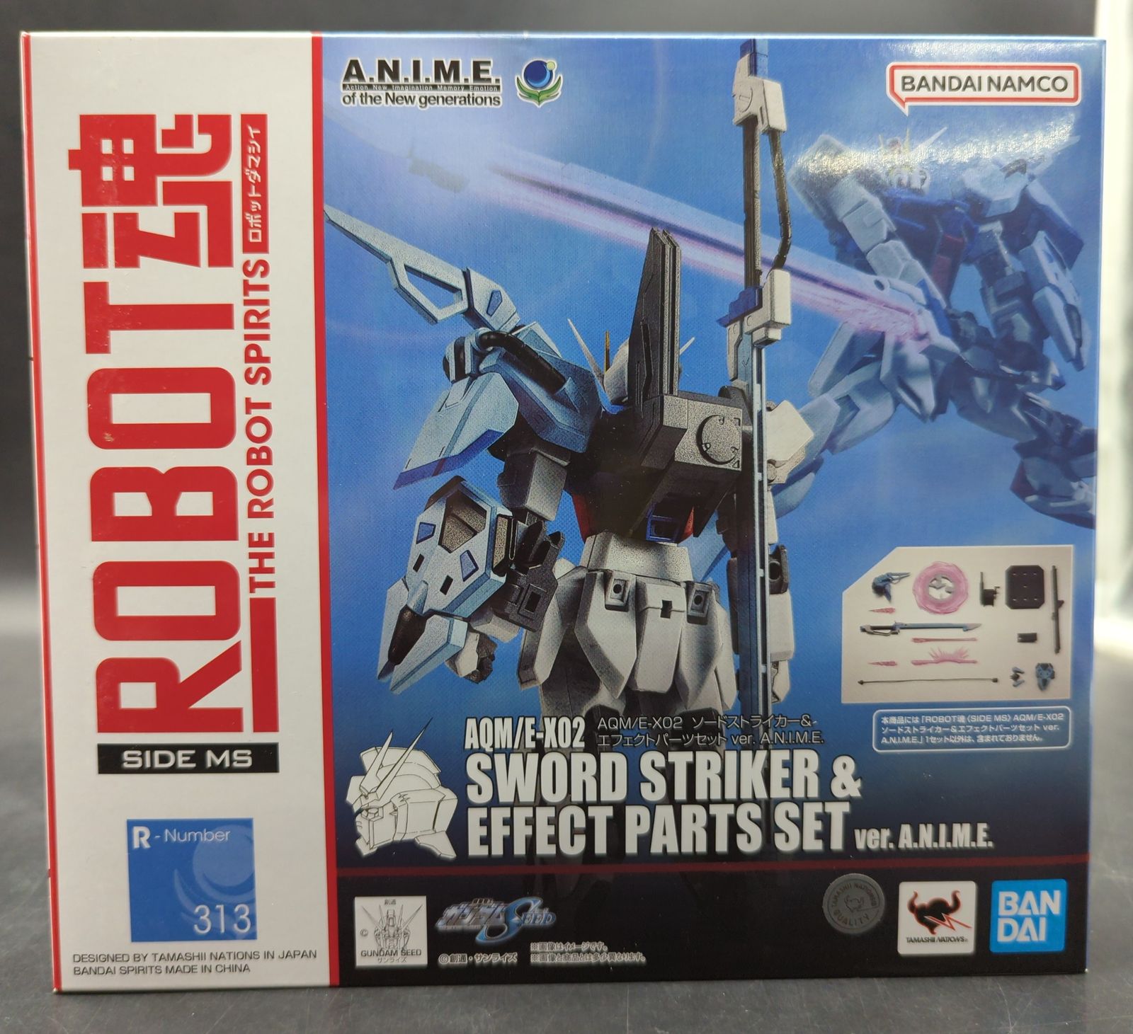 BANDAI SPIRITS ROBOT魂u003cSIDE MSu003e 機動戦士ガンダムSEED AQM/E-X02 ソードストライカーu0026エフェクトパーツセット ver. A.N.I.M.E.