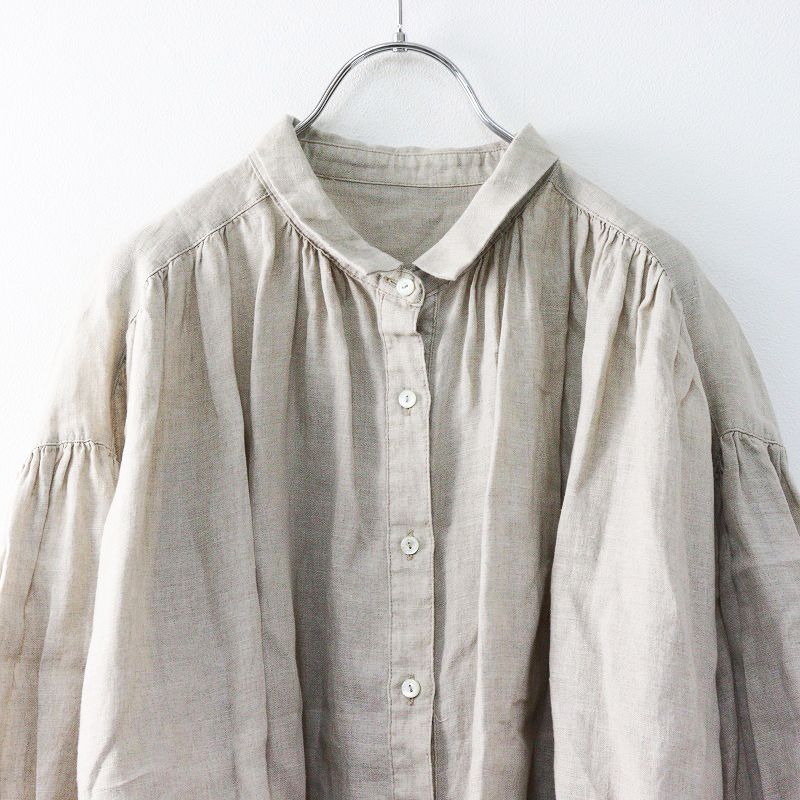 ネストローブ nest robe リネンシャツ　美品 楽天市場】ネストローブ nest Robe リネンコットンタックAライン