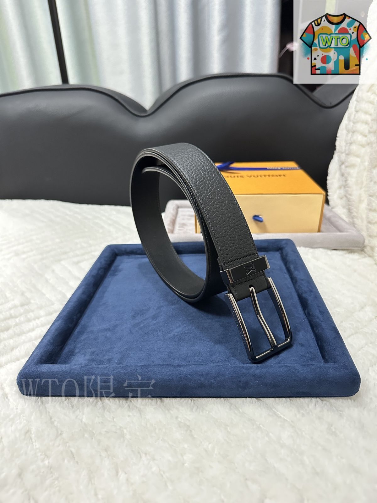 Louis Vuitton レザー ベルト プレート付き 今日特価】Louis Vuitton エクセレントレザーベルト-2 - メルカリ
