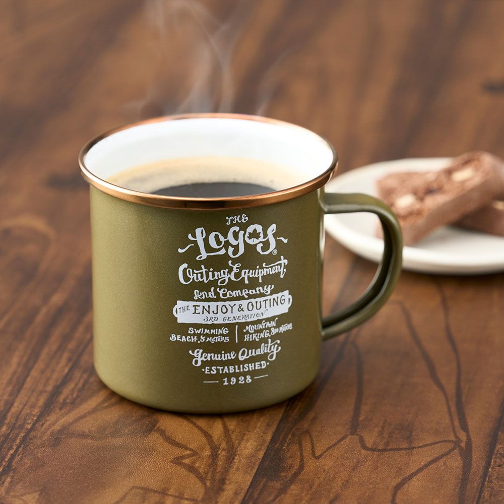 ロゴス LOGOS アウトドア LOGOS クラシコホーローマグ オリーブ