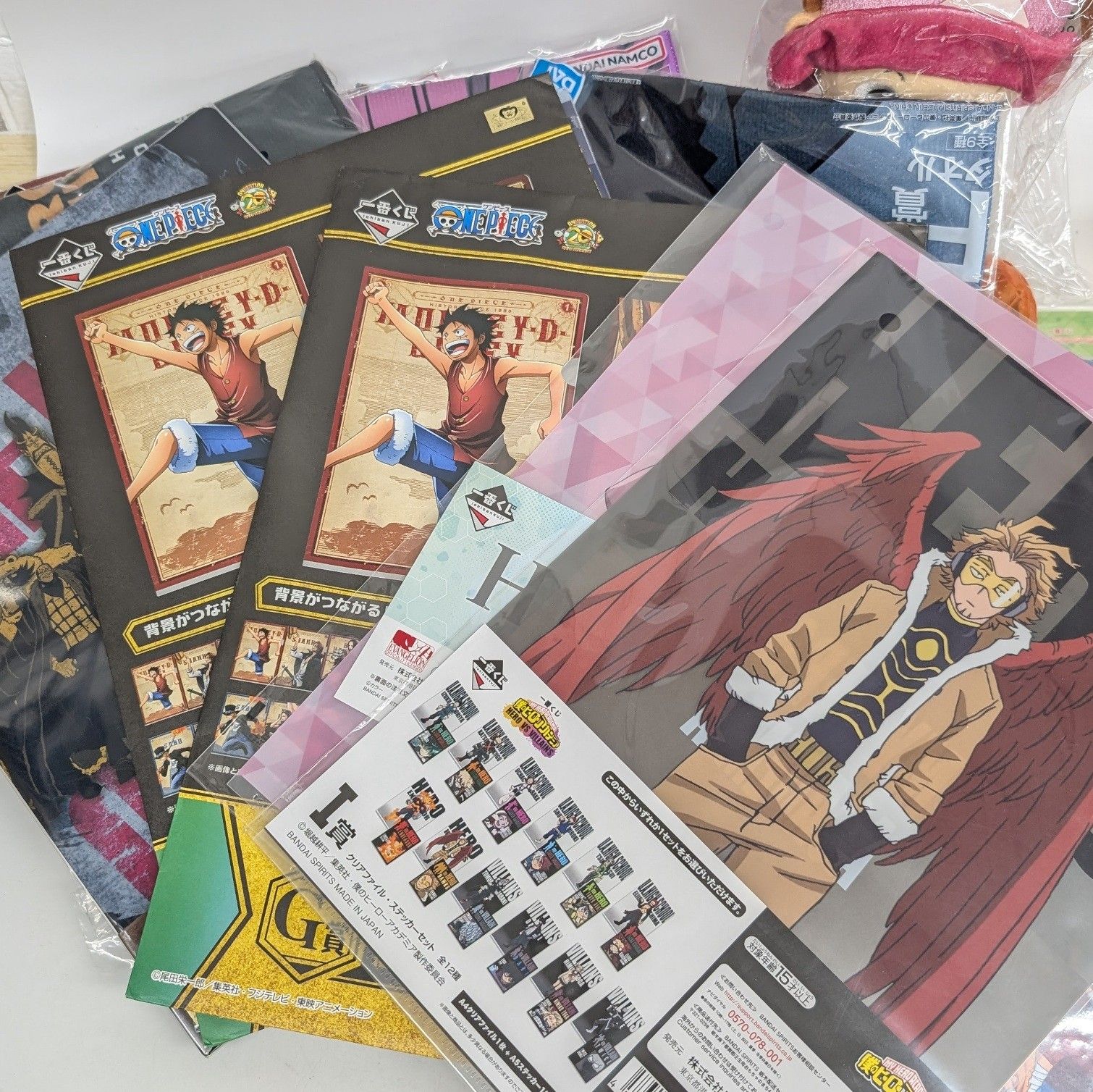 アニメキャラクターグッズまとめ売り 115枚ドラゴンボール ワンピース ヒロアカ アニメグッズ 大量 まとめ売り 80サイズ 812C ヒロアカ ワンピ