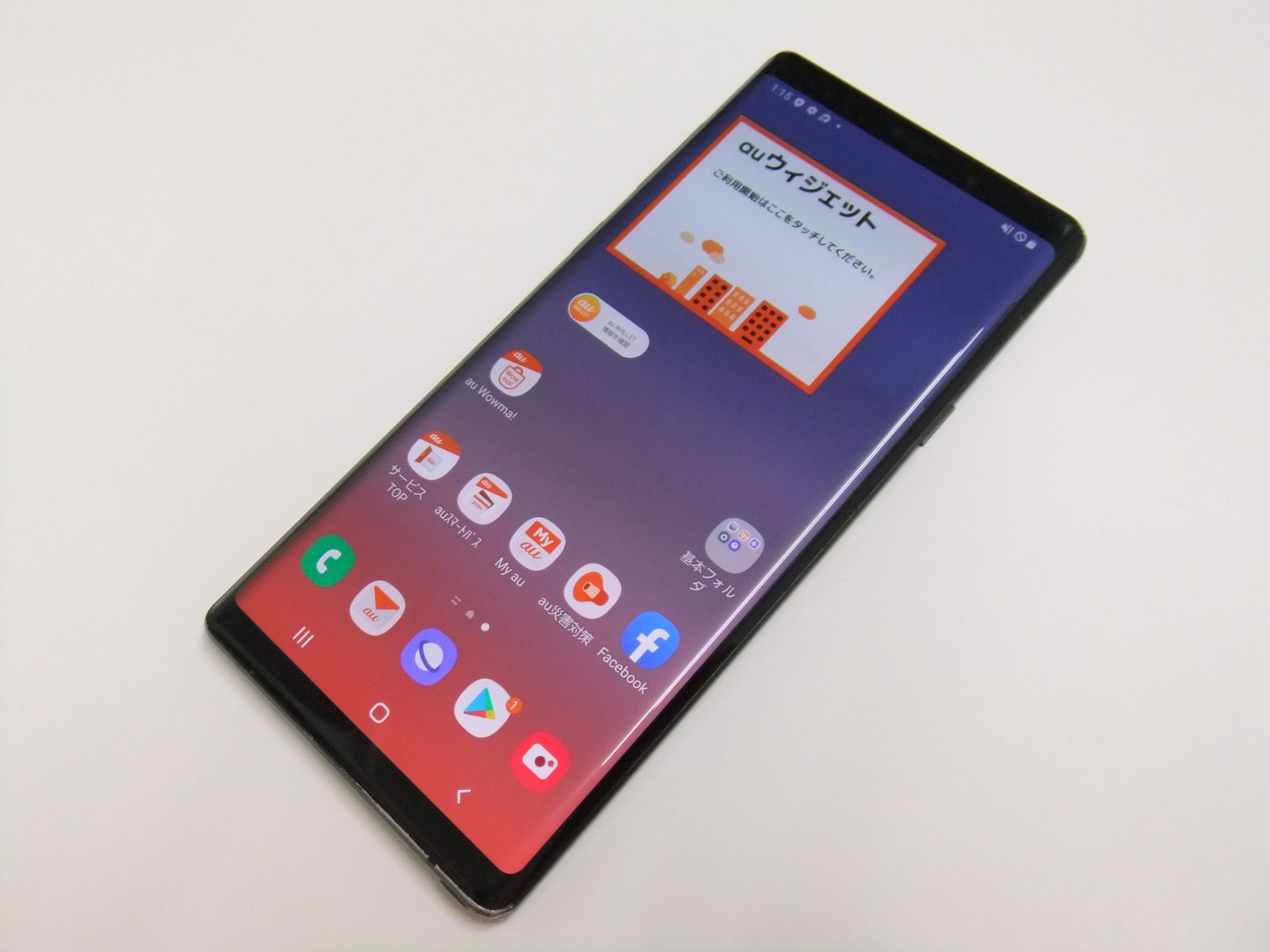 中古】 Galaxy Note9 SCV40 ブラック au SIMロック解除済 - メルカリ