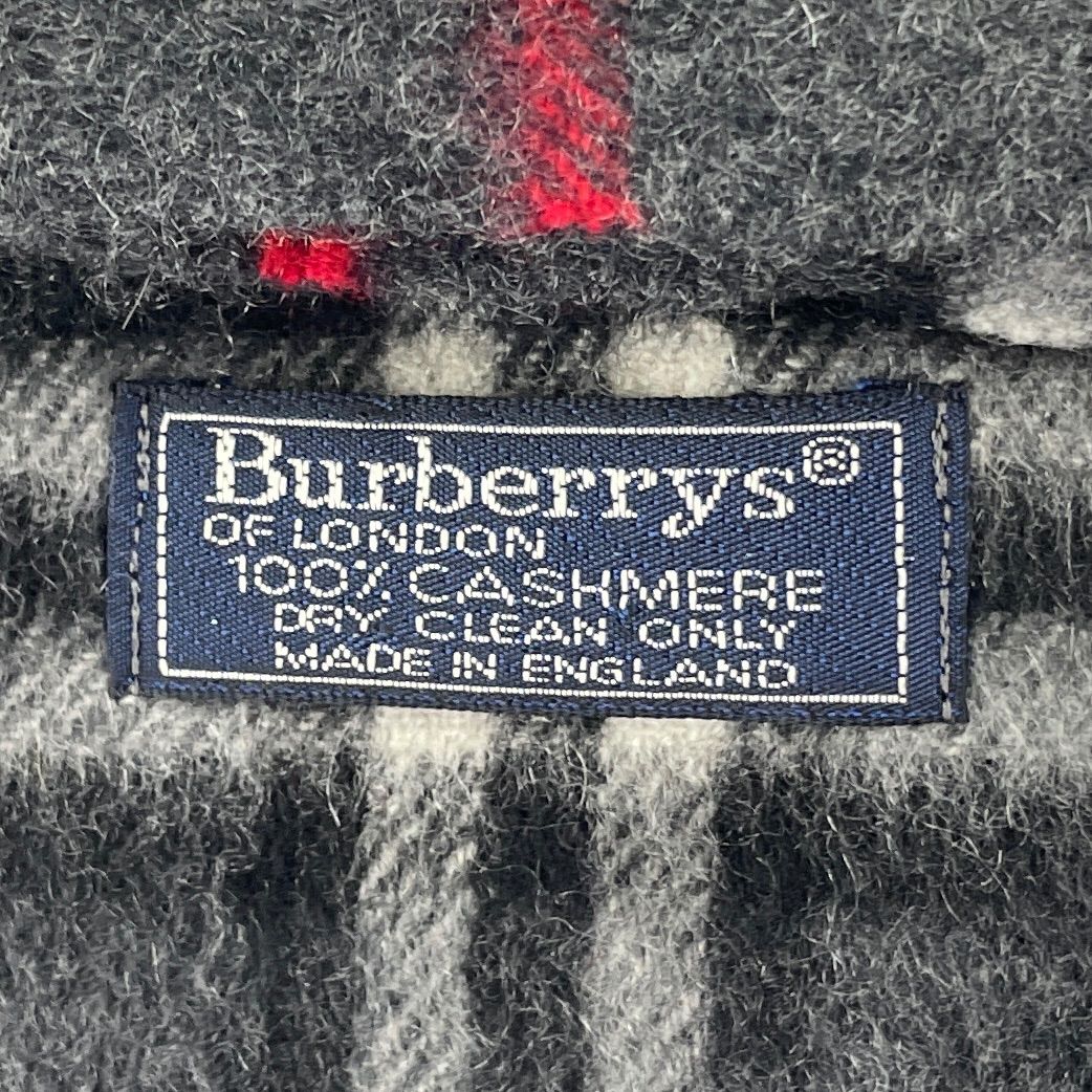 Burberrys】BURBERRY バーバリー マフラー グレー 英国製 Burberry