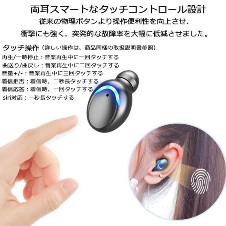 【2024年最新】 Bluetooth 5.3 イヤホン ワイヤレスイヤホン 完全 LEDディスプレイ ノイズキャンセリング 人気 自動ペアリング 高音質 タッチ 防水 片耳 両耳 小型 軽量 iPhone Android適用 WEB会議通勤 TWS F9