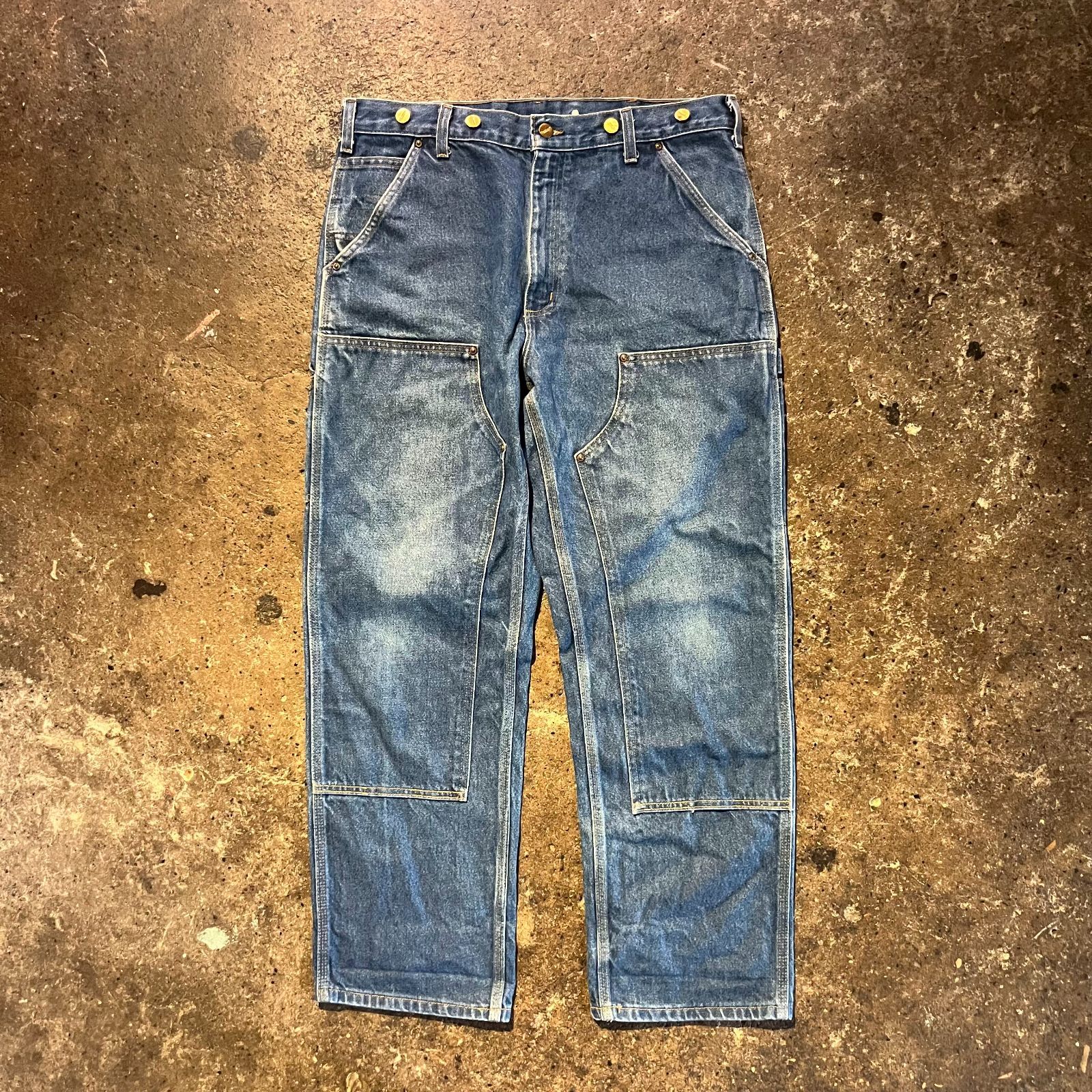 【即発送】00s USA製Carhartt カーハート ペインター デニムパンツ 00s メキシコ製 carharttカーハート デニム ダブルニー