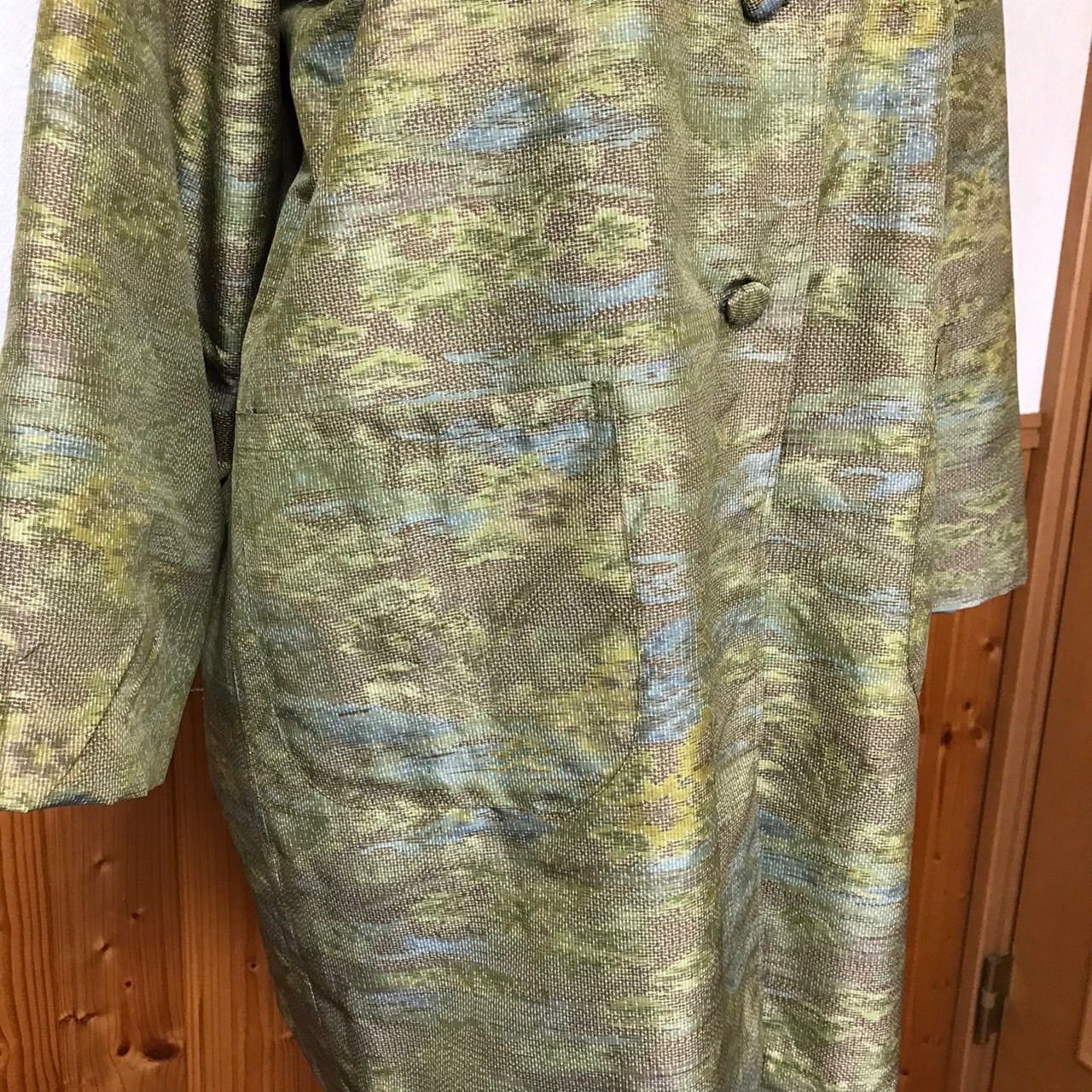 ︎✴︎✴︎SALE✴︎✴︎ 着物リメイク＊裏地付きフード春コート - メルカリ