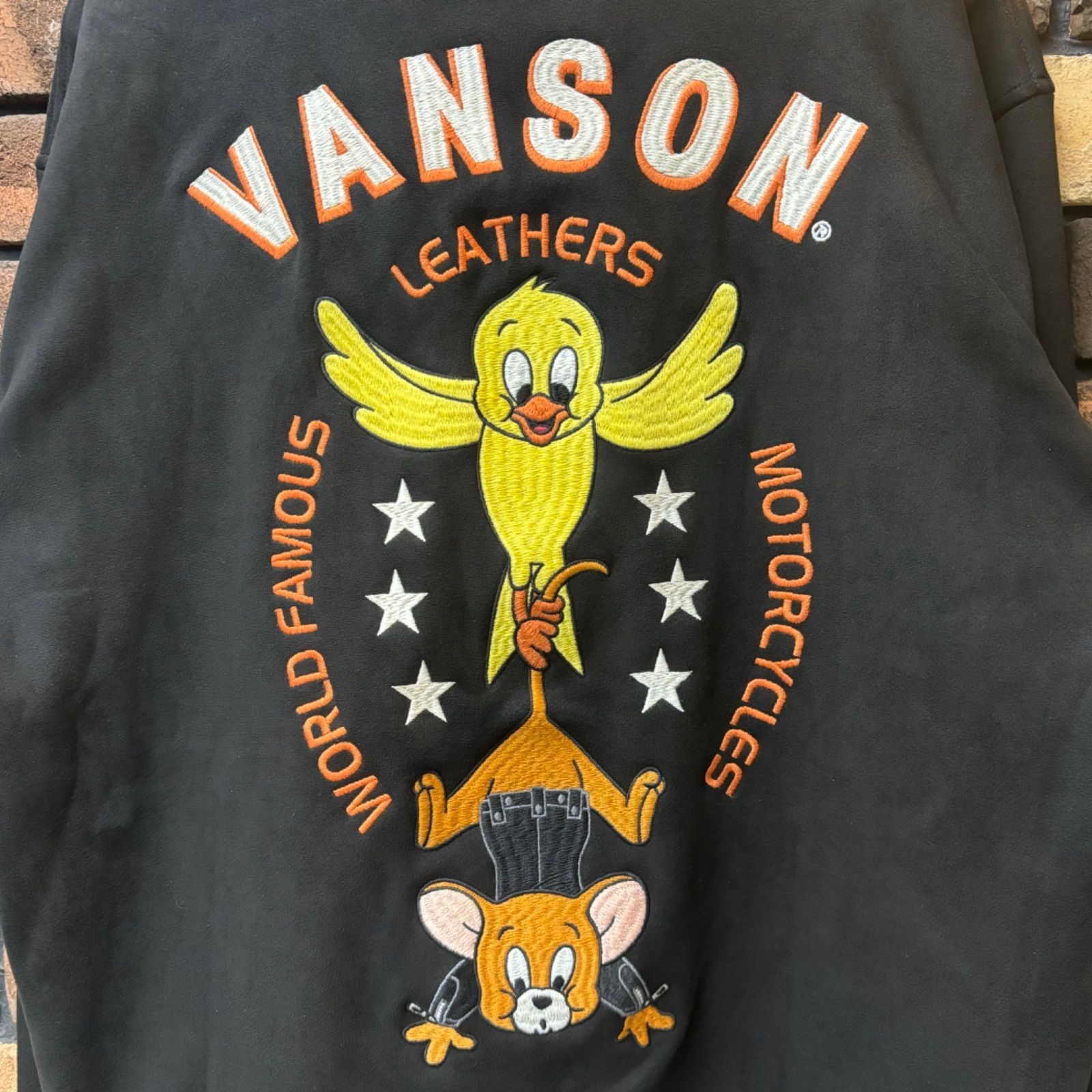 TOM&JERRY ボンディングZIPパーカー】VANSON バンソン コラボ