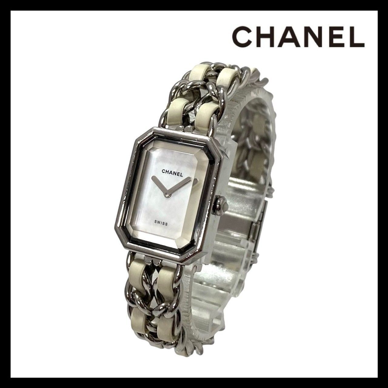 SJ【CHANEL】H1639 プルミエール M QUARTZ/クォーツ シェル文字