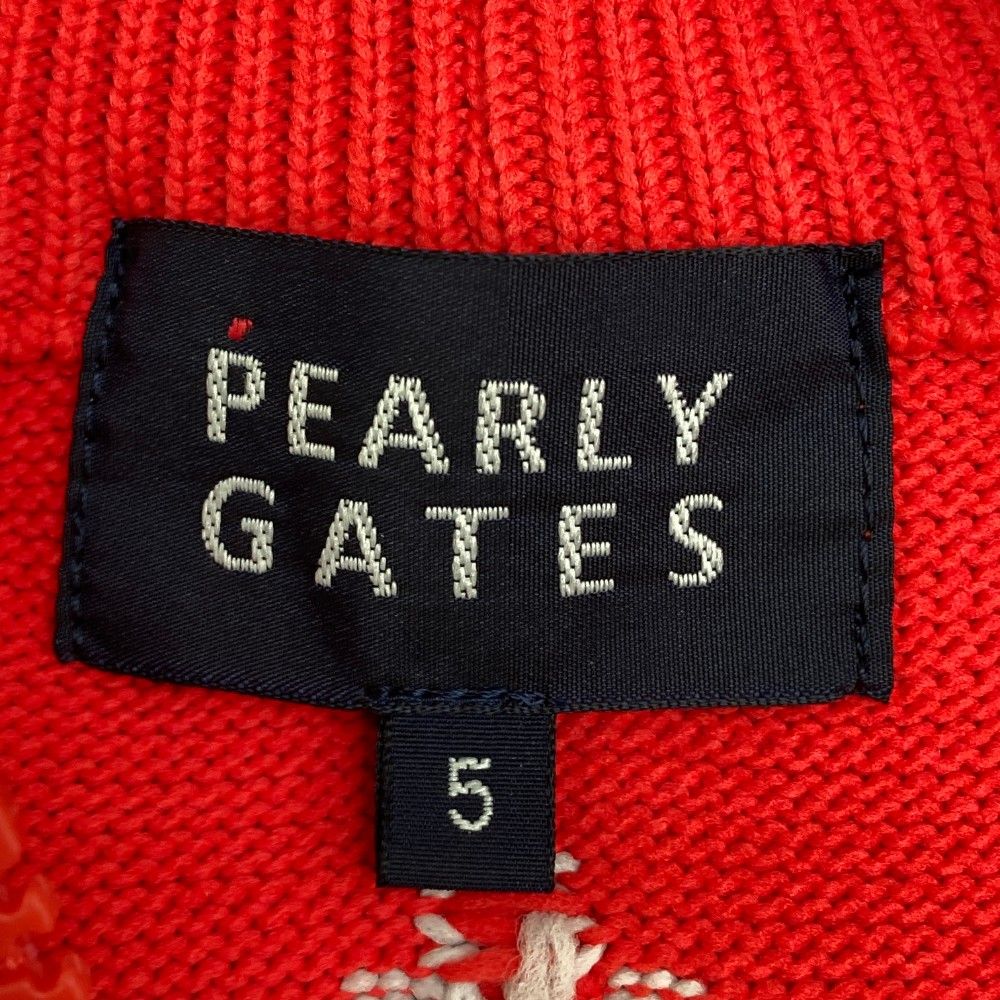 サイズ：5 PEARLY GATES パーリーゲイツ サイドメッシュ 長袖