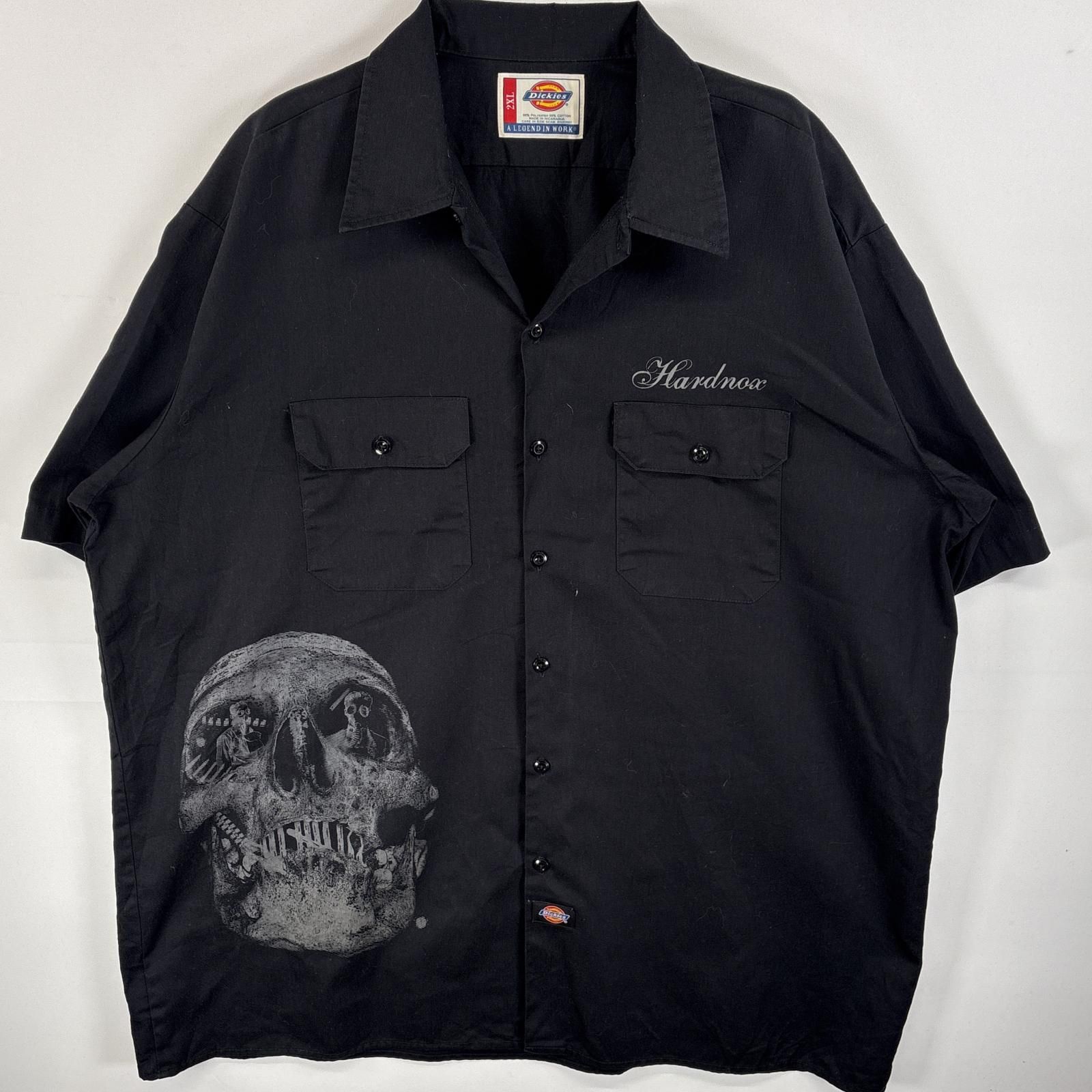 古着 ディッキーズ Dickies 半袖シャツ フラップポケ ワンポイン