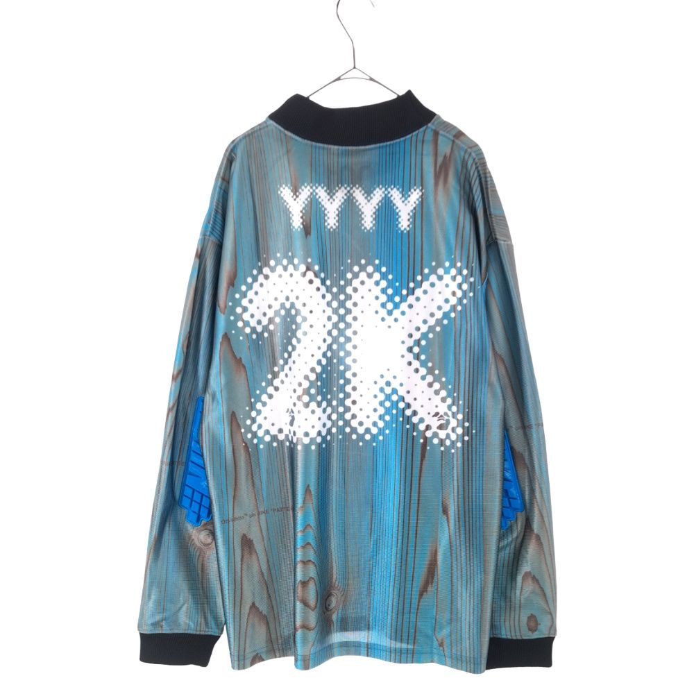 OFF-WHITE (オフホワイト) 22AW×NIKE AS NRG JERSEY IMPERIAL BLUE DN1701-411 ナイキ  ラバーパッチジャージーリブ長袖Tシャツ ブルー