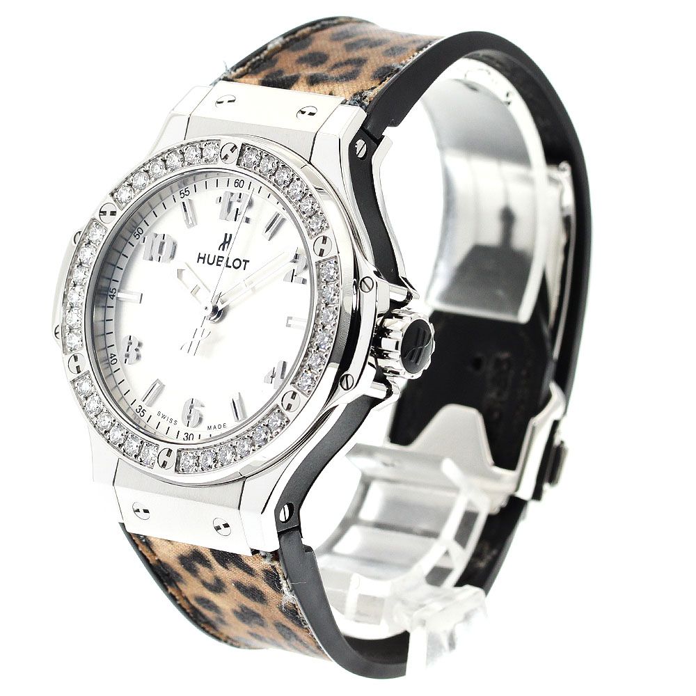 ウブロ HUBLOT ビッグバン モノクローム スチール ダイヤベゼル  