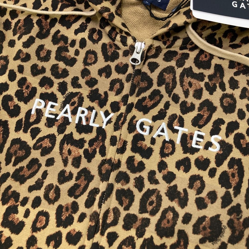 サイズ 0 PEARLY GATES パーリーゲイツ 055-2262004 ジップパーカー レオパード柄 ベージュ系 240101535061 ゴルフウェア レディース ストスト LLC-HASEGAWATOSO_COM