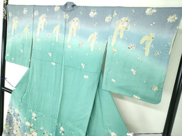 平和屋着物●訪問着　絞り　辻が花　暈し染め　正絹　逸品　DAAS3824ps 平和屋着物○訪問着 絞り 辻が花 暈し染め 正絹 逸品 DAAS3824ps