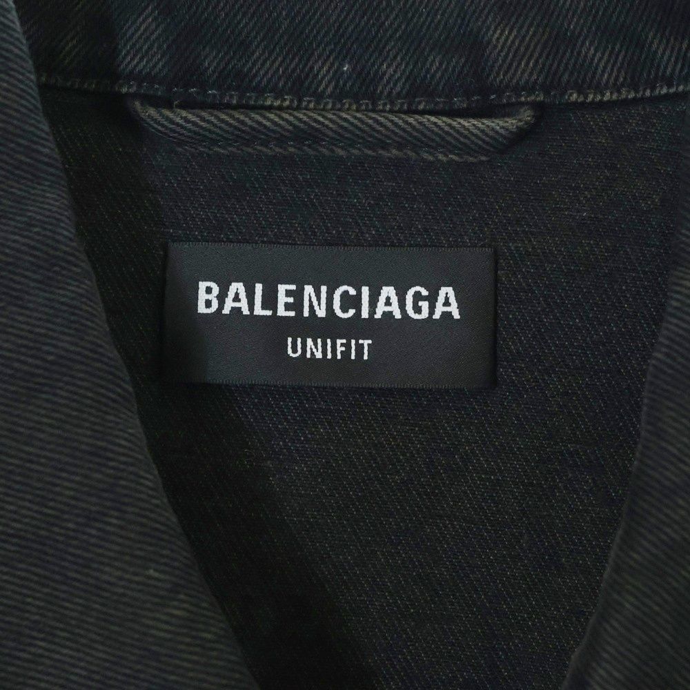 BALENCIAGA (バレンシアガ) 22SS Spray Paint BB Logo Denim Jacket