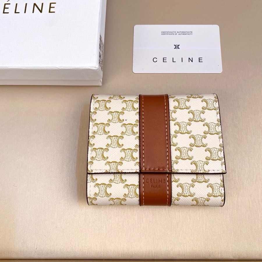 CELINE セリーヌスモールトリフォールドウォレット 三つ折り財布