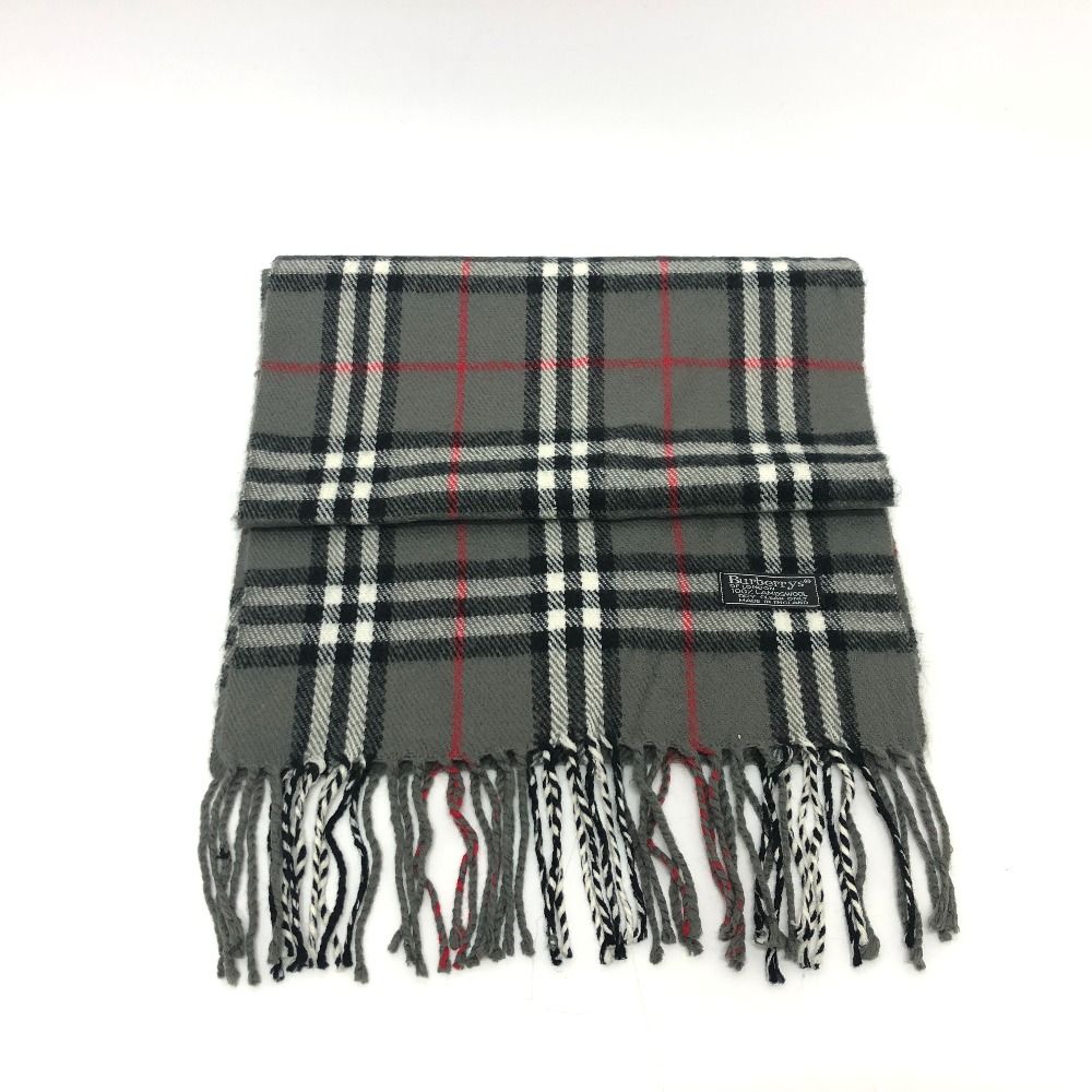 BURBERRY バーバリー マフラー バーバリーズ チェック柄 ウール - メルカリ