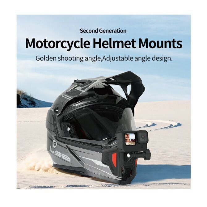 最大63％オフ！ Gopro ヘルメット用 ゴープロ マウントホルダー バイク 顎ストラップ 簡単